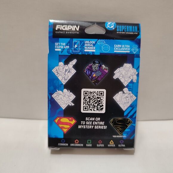 Superman FiGPiN Minis Mystery Series 1 Sealed Case of 10 Boxes Ten Pins - Picture 3 of 5